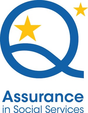 Логотип знака качества Assurance о соответствии реабилитационных услуг в Вярской курортной лечебнице.