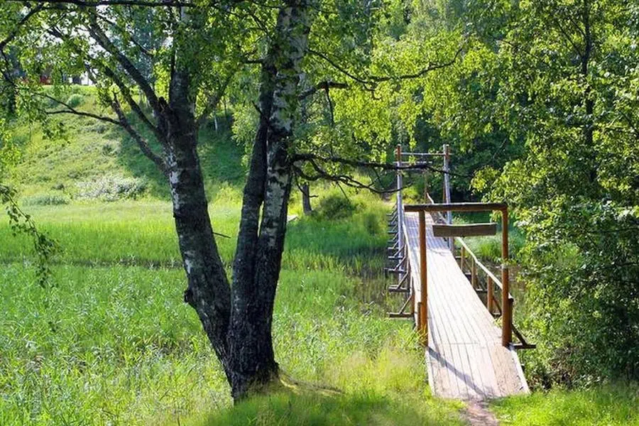 The Õrsava hiking trail near Värska spa treatment centre.
