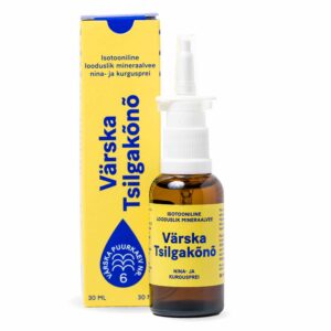 Tsilgakene kurgu- ja ninasprei 30 ml pudelis. Meditsiiniseade.