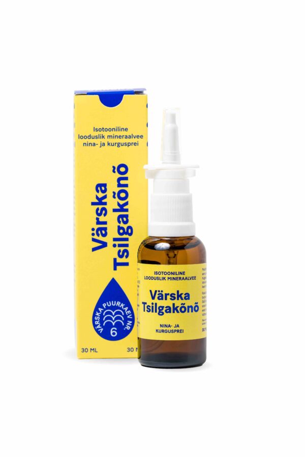 Tsilgakene kurgu- ja ninasprei 30 ml pudelis. Meditsiiniseade.